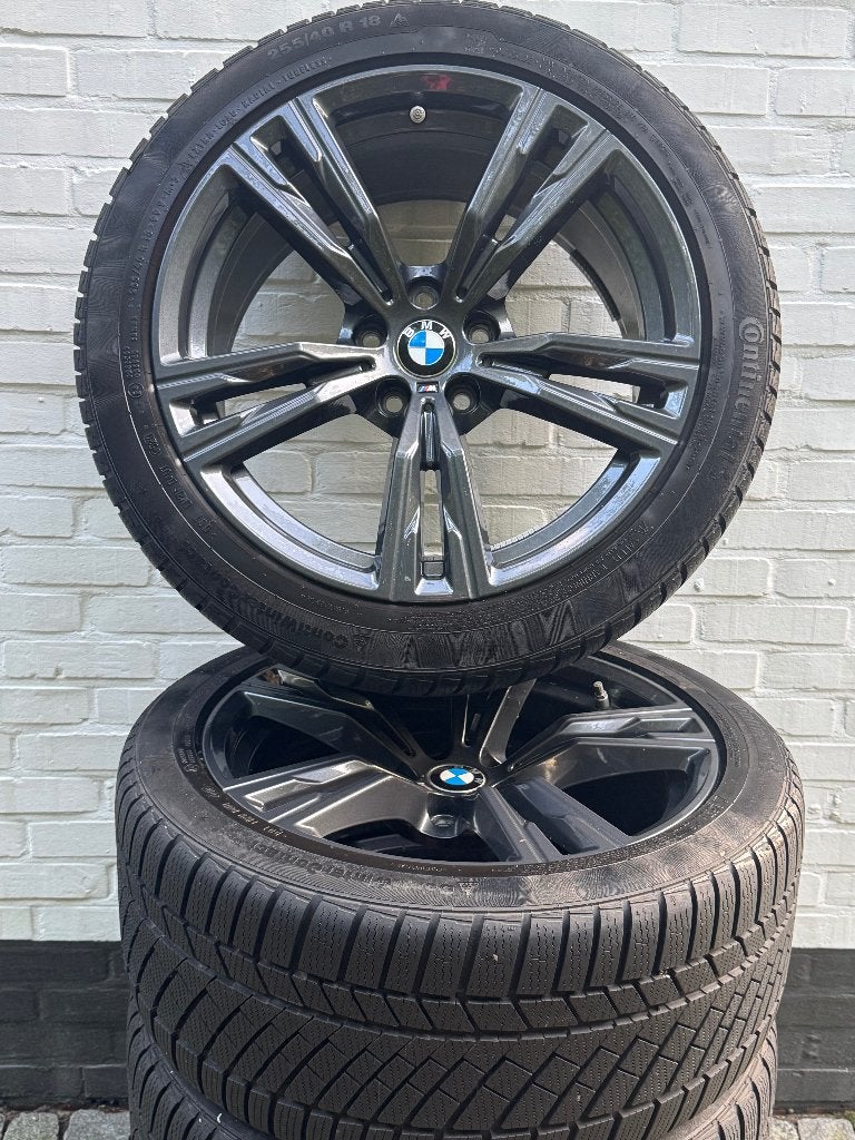 BMW set 4 originele M velgen 18" met winterbanden voor Z4, Ophalen, 18 inch, Gebruikt, 255 mm