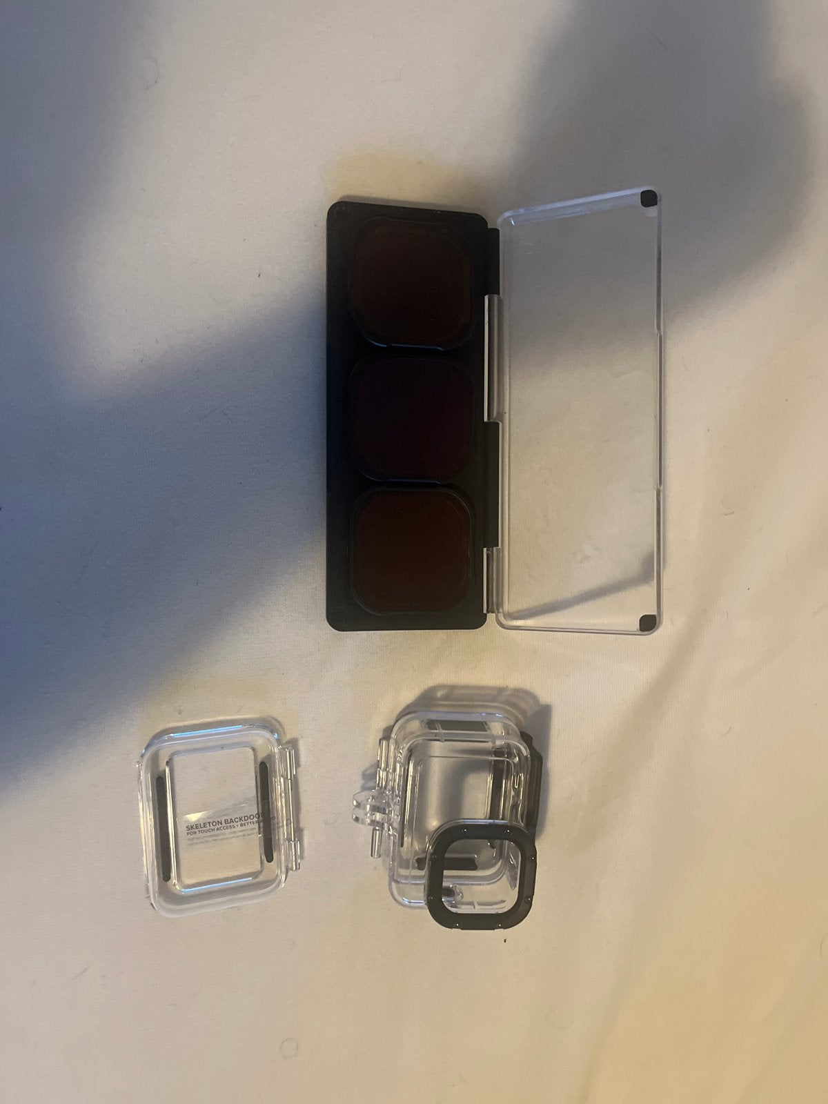 GoPro Hero 9/10/11 Waterdicht Hoesje + 3 onderwater lenzen, Ophalen of Verzenden, Zo goed als nieuw, GoPro