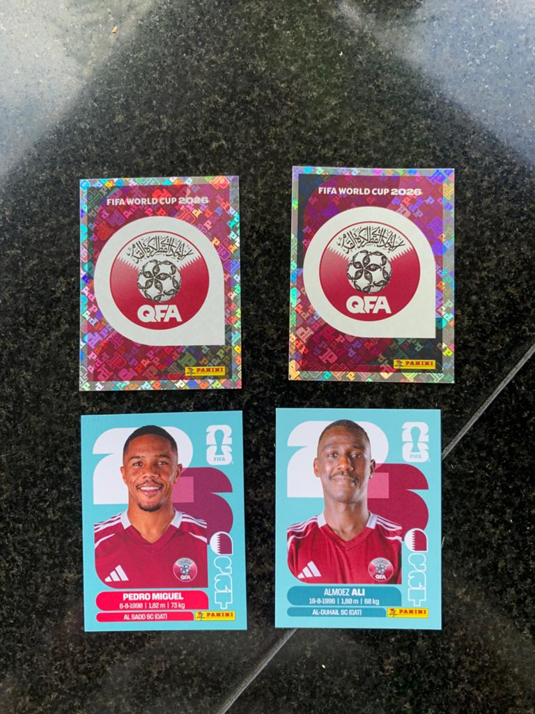 Qatar (WK 2026 Panini stickers), Ophalen of Verzenden, Zo goed als nieuw, Meerdere stickers