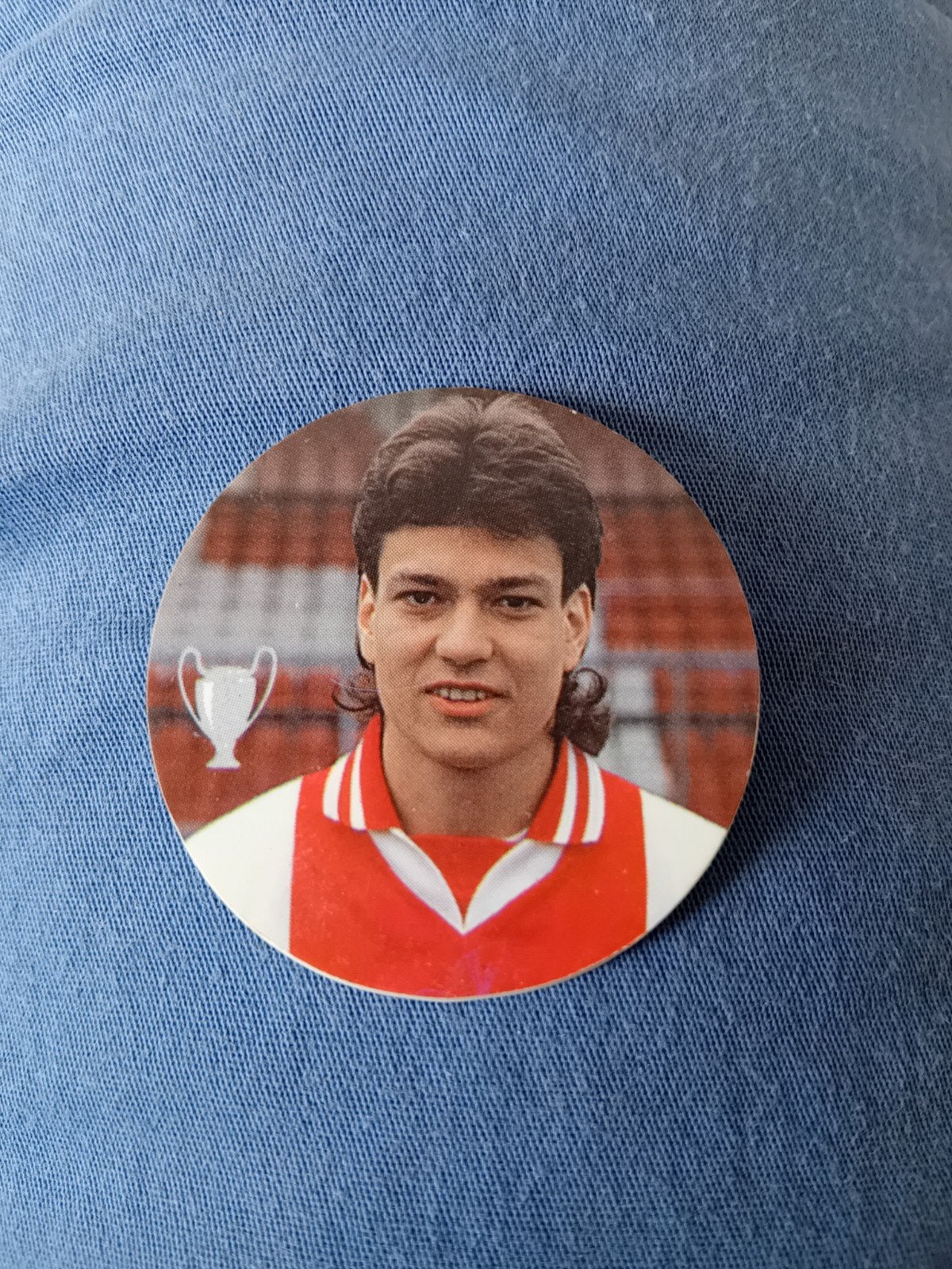Jari Litmanen Klupflippo - Ajax Europacup '95 Winnaar, Ophalen of Verzenden, Losse flippo's