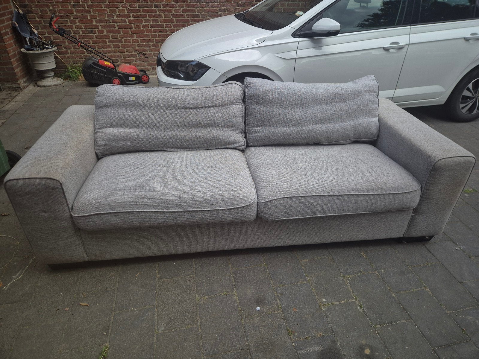 Gratis Bank, Huis en Inrichting, Ophalen, Gebruikt, Driepersoons, 75 tot 100 cm