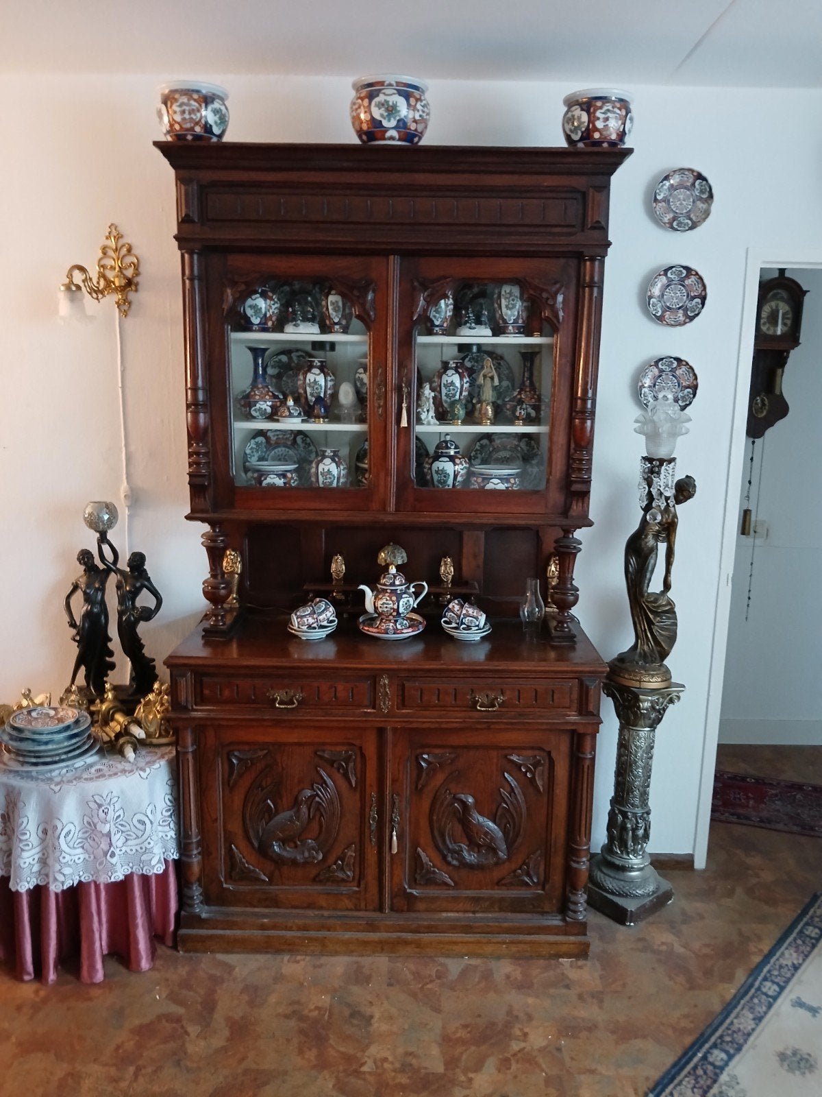 Prachtig Imari porseleinen theeservies en vazen, Ophalen