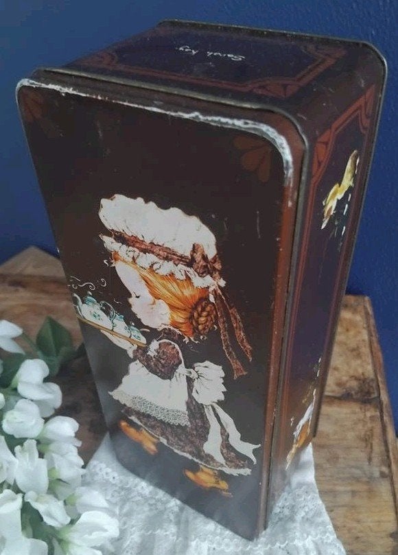 🌺Vintage Blik 🌺Sarah Kay 🌺Ontbijtkoekblik 🌺Koekblik, Verzenden, Gebruikt, Koek(jes), Overige merken