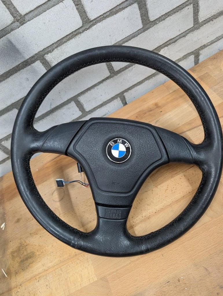 Origineel BMW Z3 lederen stuur met airbag en sleepring, Auto-onderdelen, Ophalen, Gebruikt, BMW