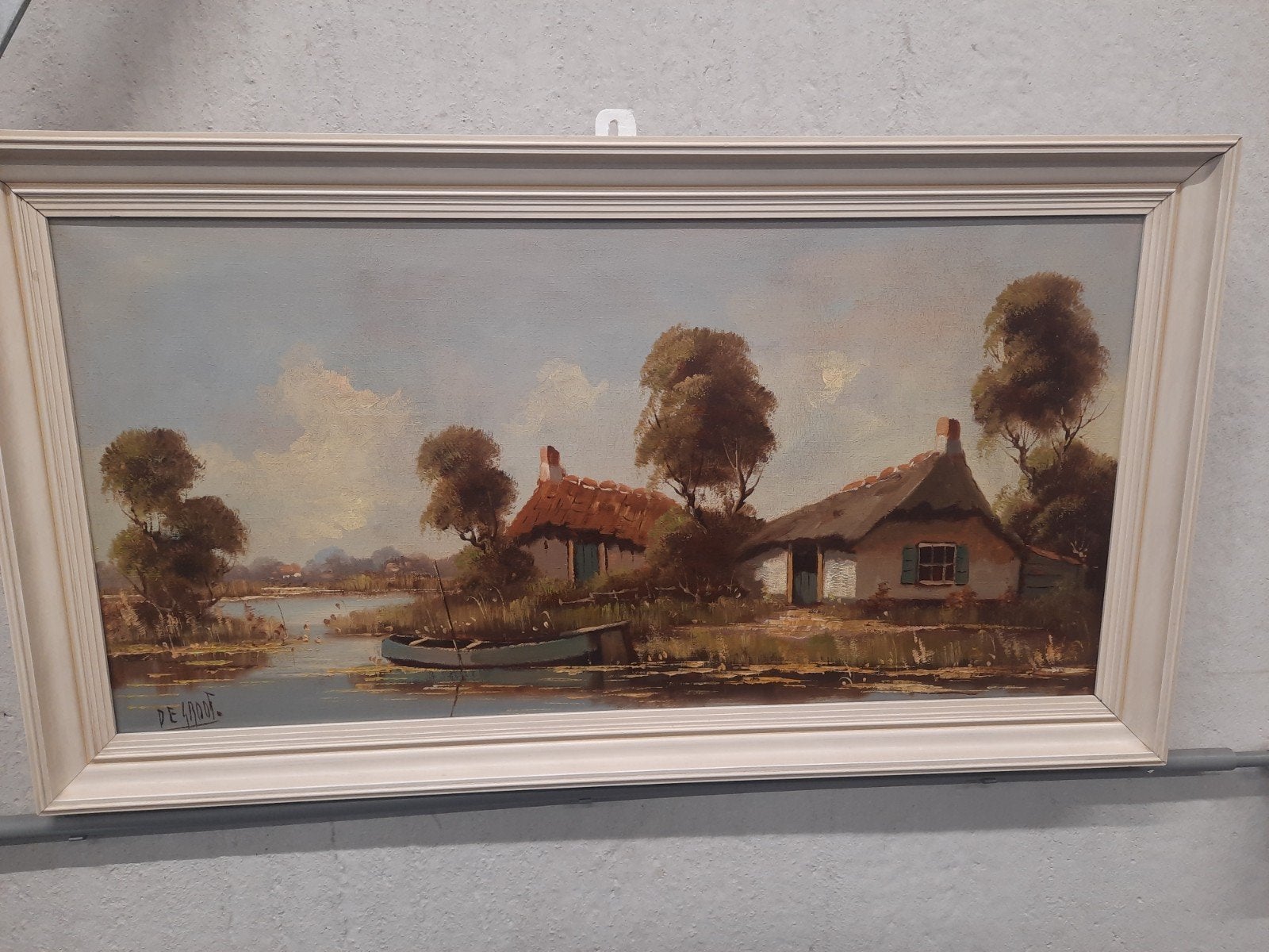 Landschap schilderij, Ophalen