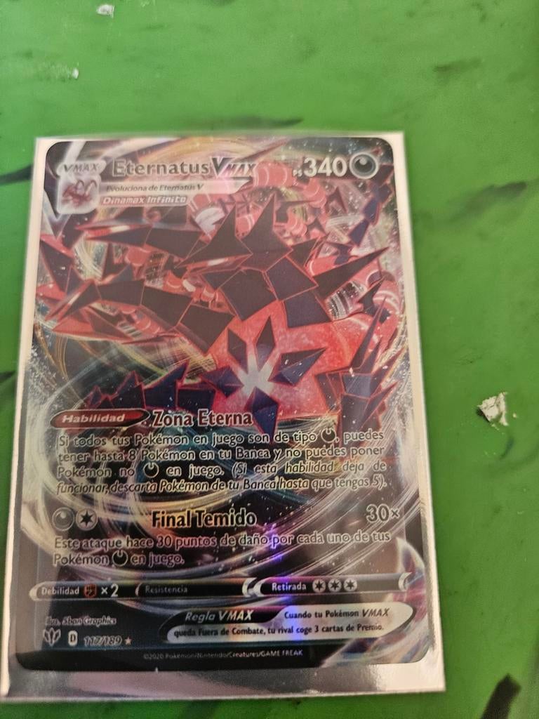 Eternatus Vmax pokemon kaart, Ophalen of Verzenden, Speelkaart(en)