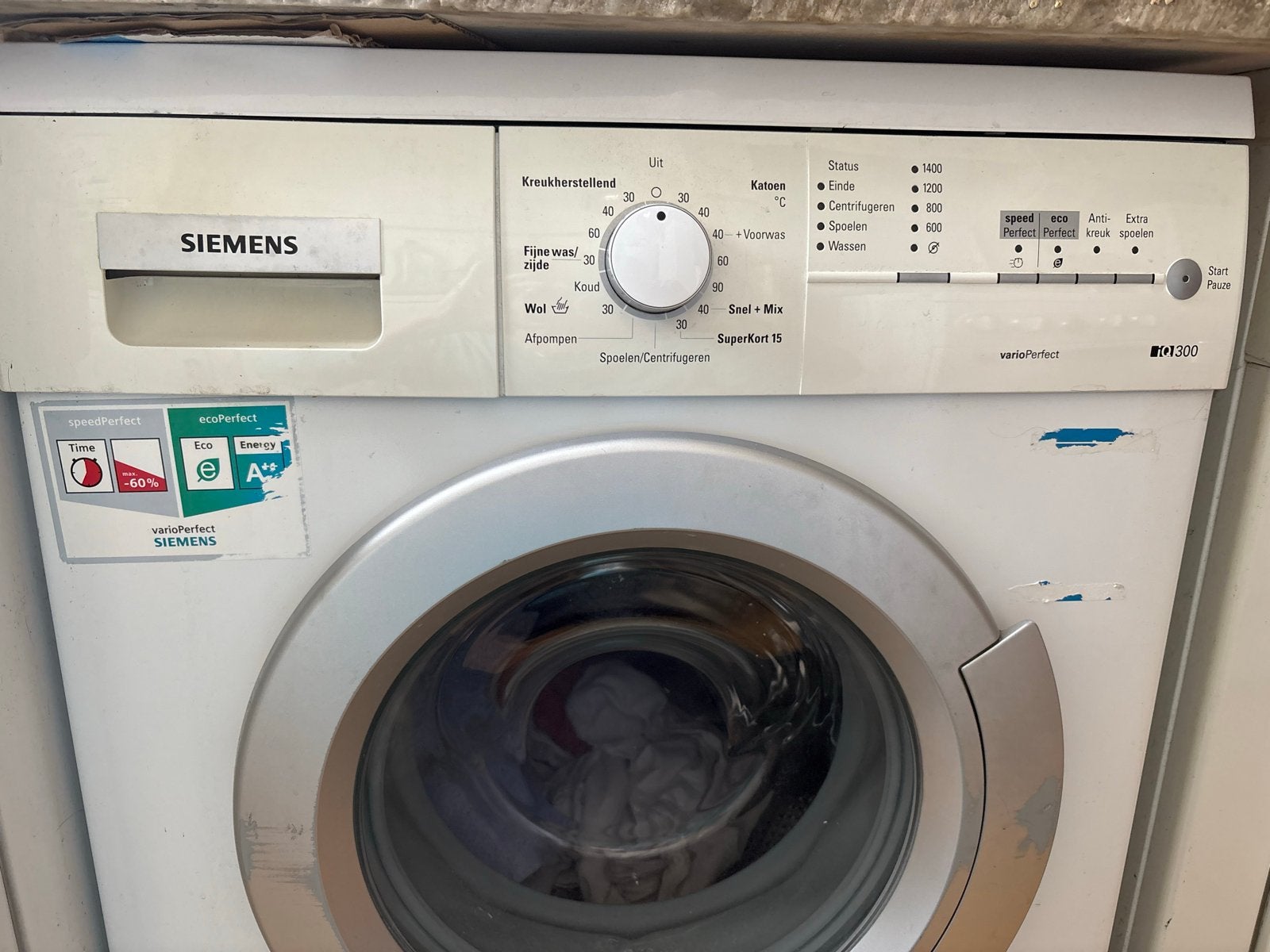 GRATIS Siemens wasmachine - Werkt goed - Moet nu weg!, Ophalen, Gebruikt, Voorlader, Kort programma