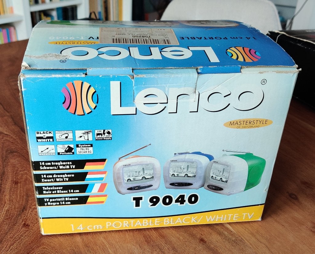 Lenco 14 cm z/w TV, Ophalen of Verzenden, Zo goed als nieuw