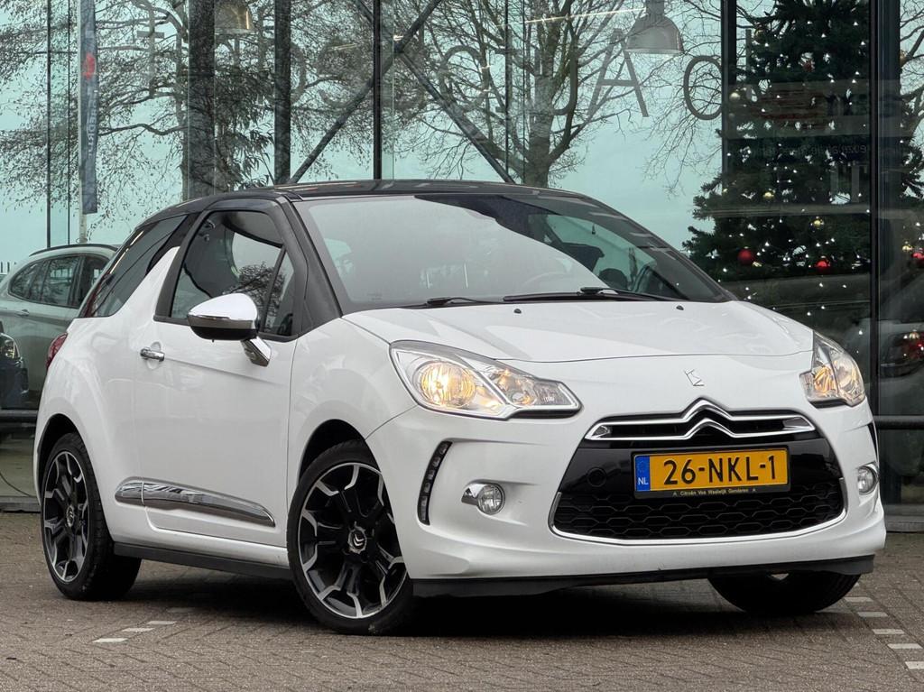 Citroen DS3 1.4 Chic Airco Clima Cruise 17"LMV NAP, Voorwielaandrijving, Euro 5, Stof, Zwart