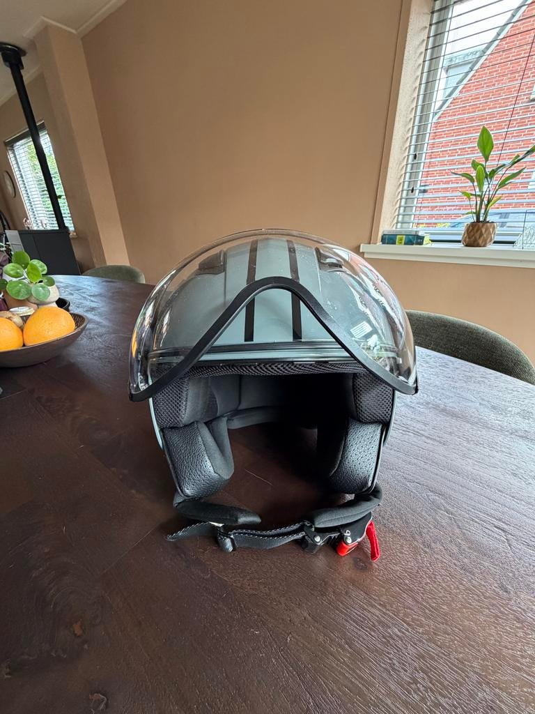 Vito helm, maat S (55-56cm) - Grijs met strepen, Ophalen, Gebruikt, Small