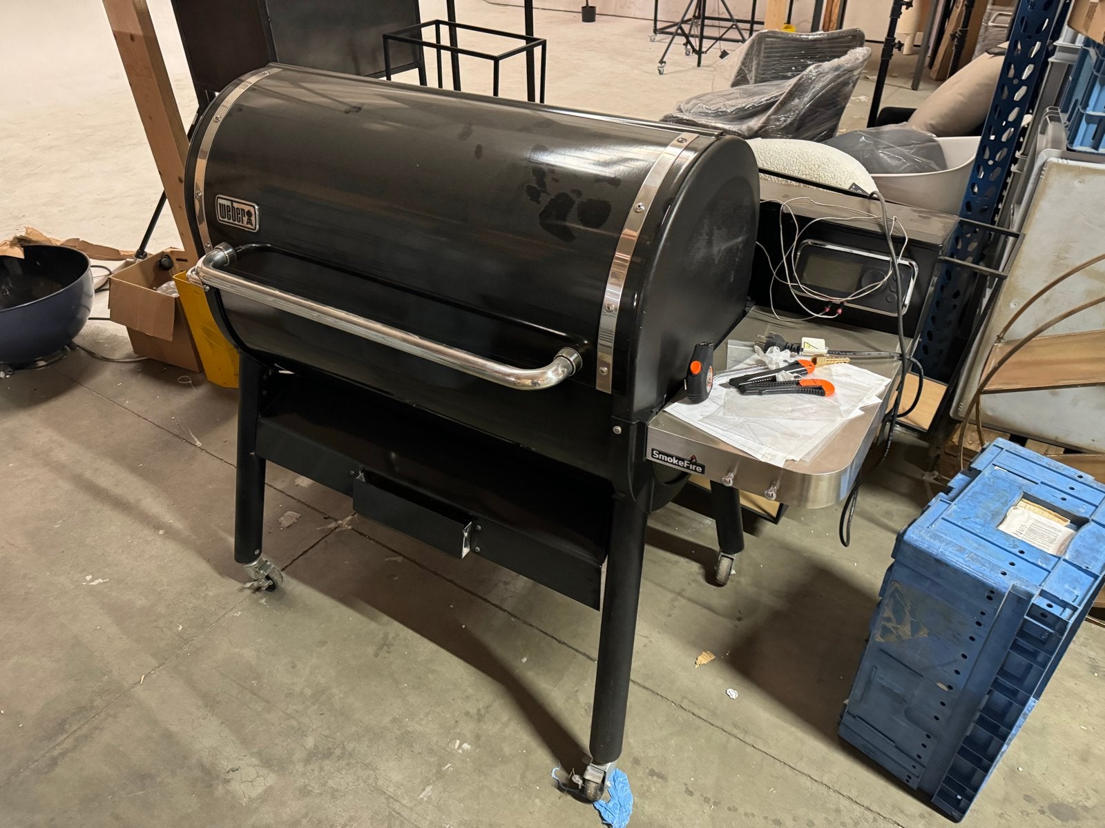 Weber SmokeFire EX6 G2 Houtgestookte Pelletbarbecue, Ophalen of Verzenden, Gebruikt