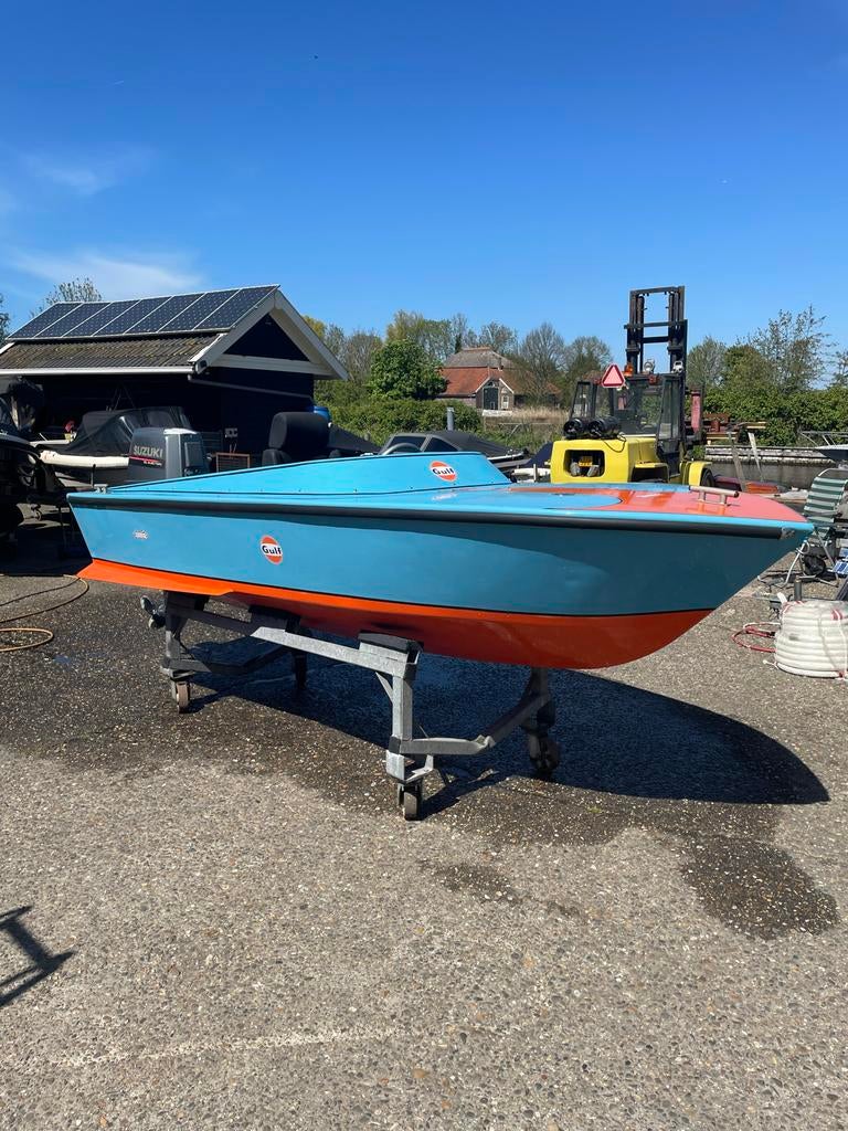 Aluminium Speedboot Le Mans GT40 kleuren, Watersport en Boten, Speedboten, Geen motor, Gebruikt, Aluminium, Ophalen of Verzenden