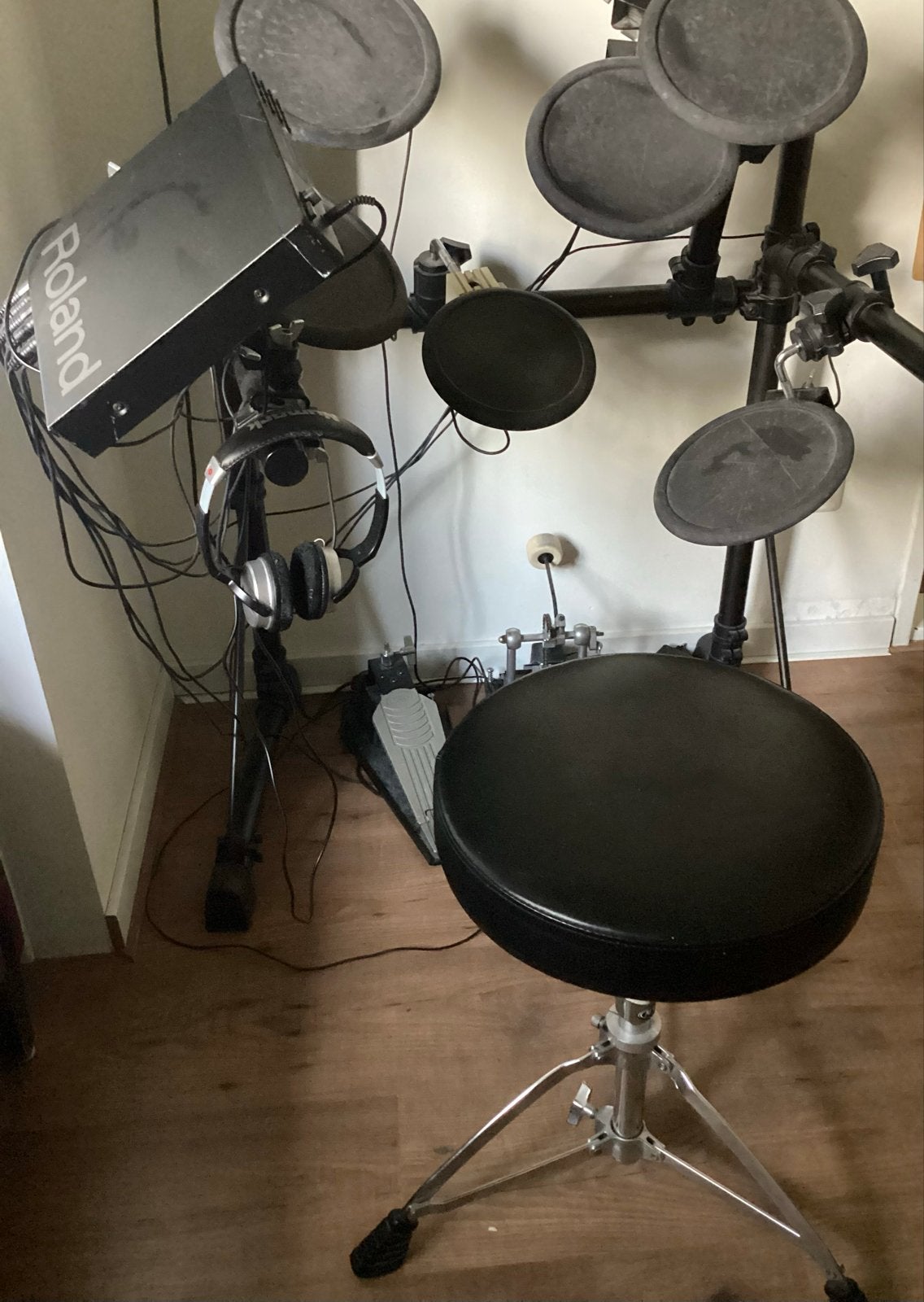 Roland TD-5 elektronisch drumstel met extra pad, Ophalen, Gebruikt, Roland, Elektronisch