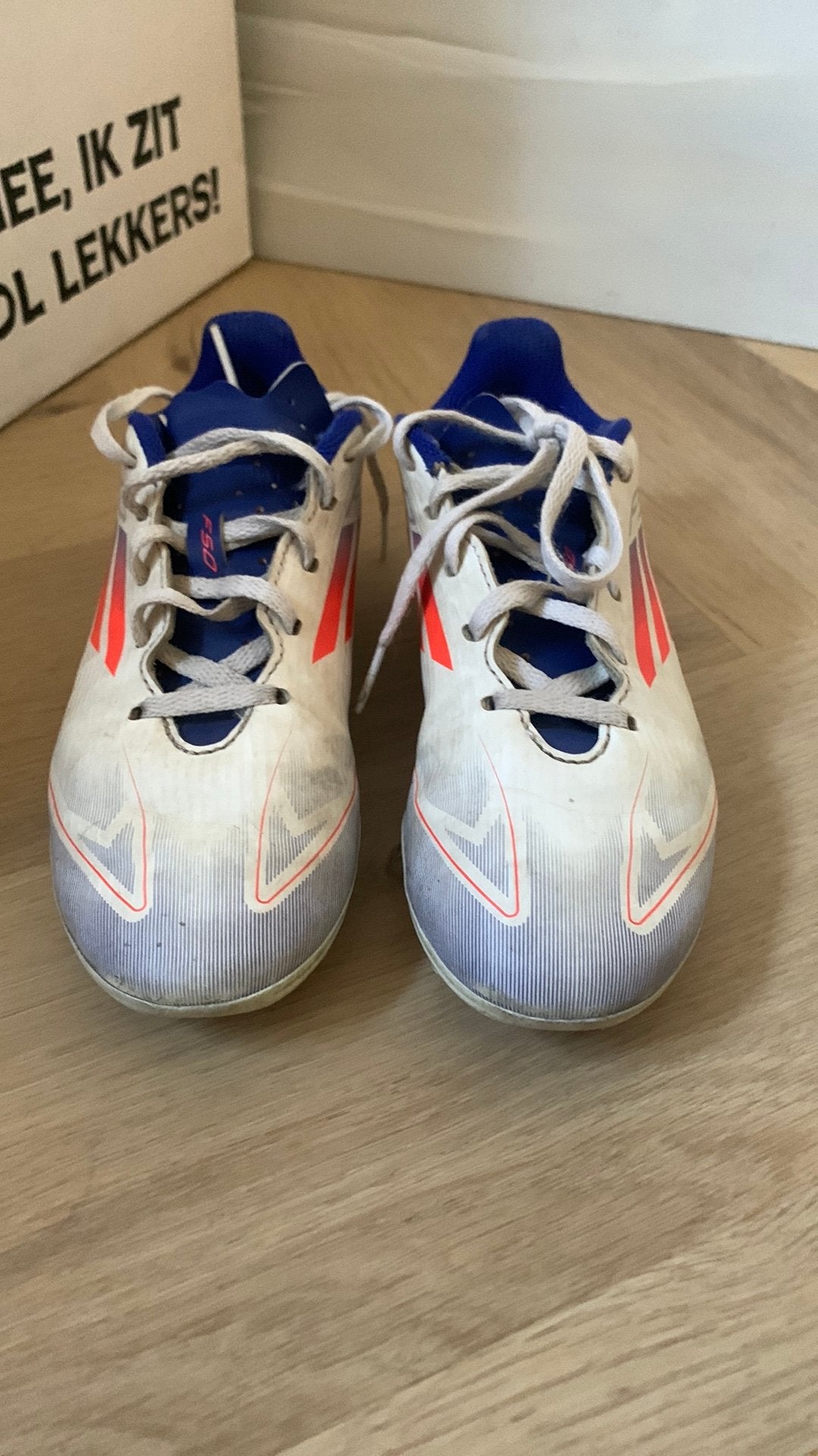 F50 voetbalschoenen, Sport en Fitness, Voetbal, Maat XS of kleiner, Ophalen, Gebruikt, Schoenen