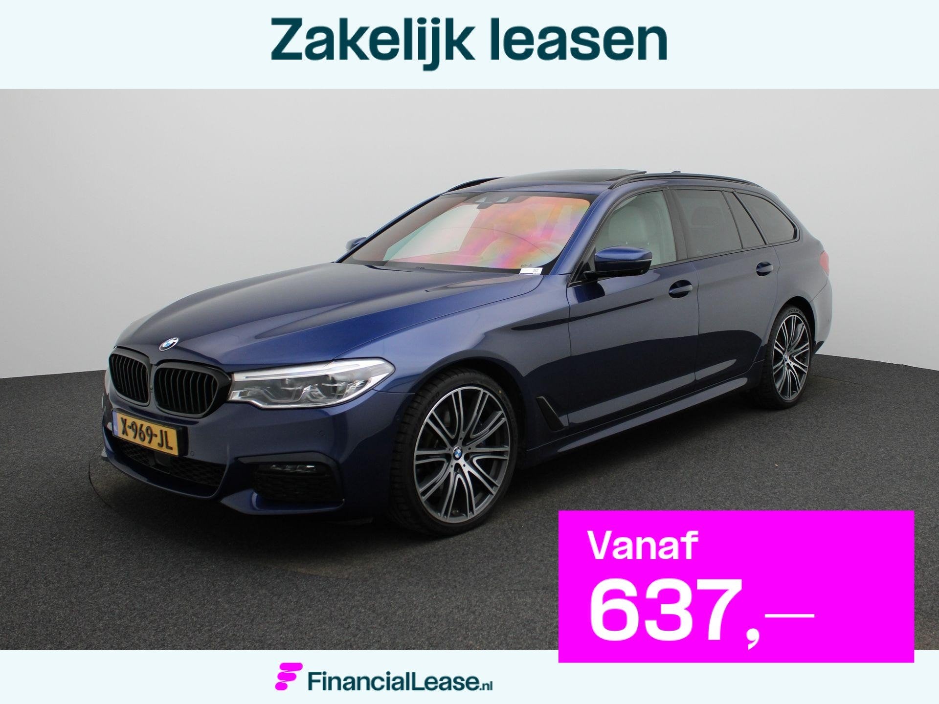 BMW 5-serie Touring 540i xDrive High Executive | Automaat |, 12 maanden, Gebruikt, Euro 6, Blauw