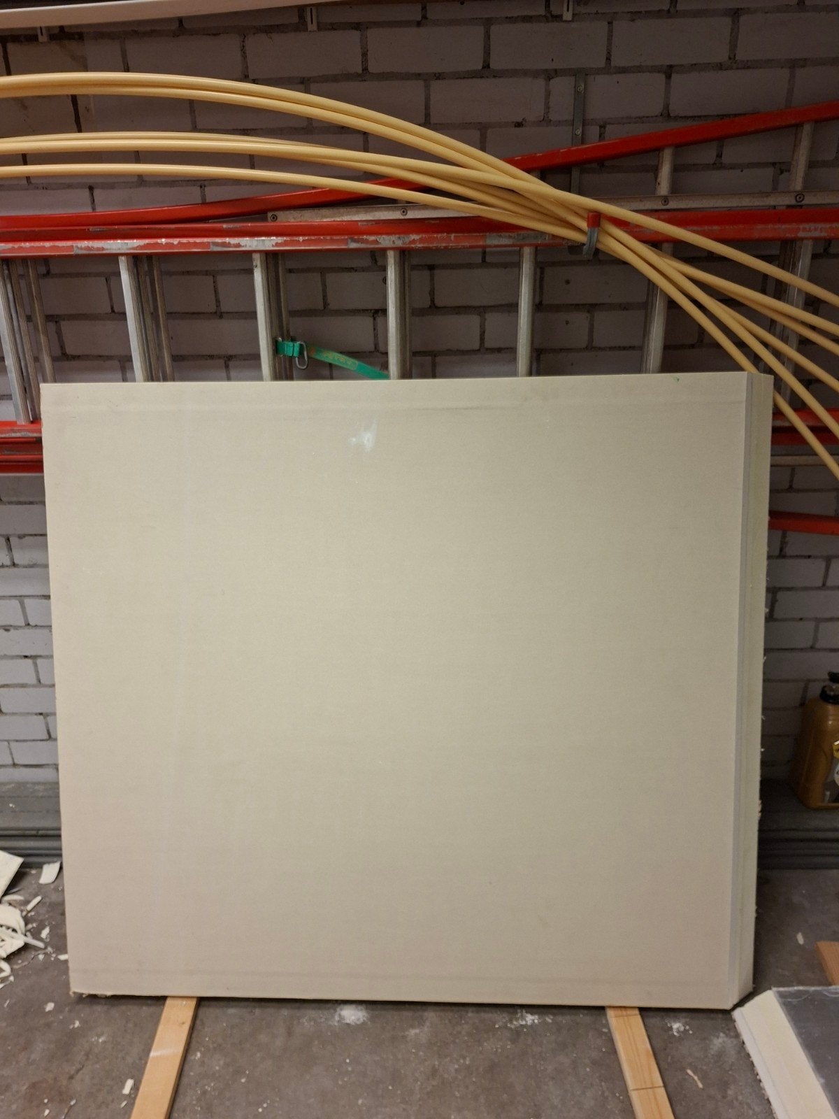 PIR + Gips isolatieplaat 129x120cm, 5cm PIR + 12,5mm gips, Ophalen, Nieuw, Overige materialen, 50 tot 100 mm