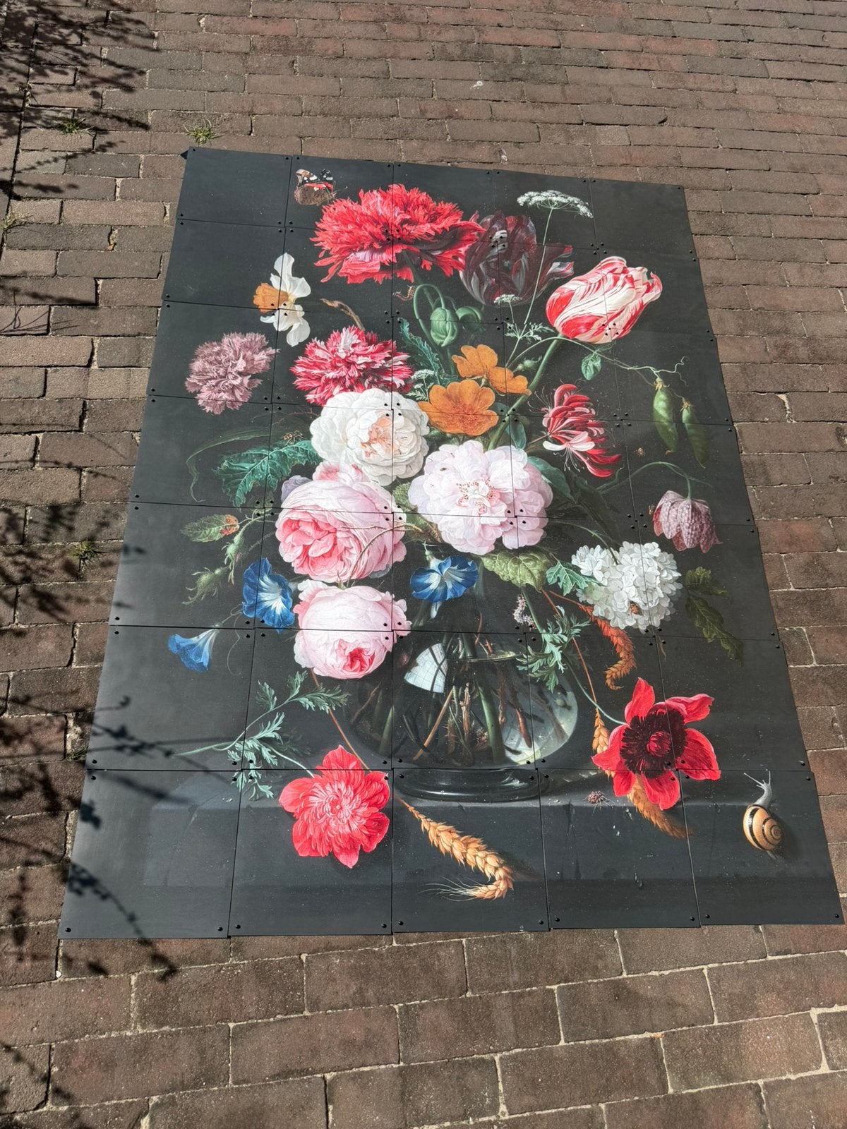 IXXI 140 x 100 cm, dubbelzijdig, Van Heem bloemen, 140 cm, Wandhanger, Meerkleurig, Ophalen of Verzenden