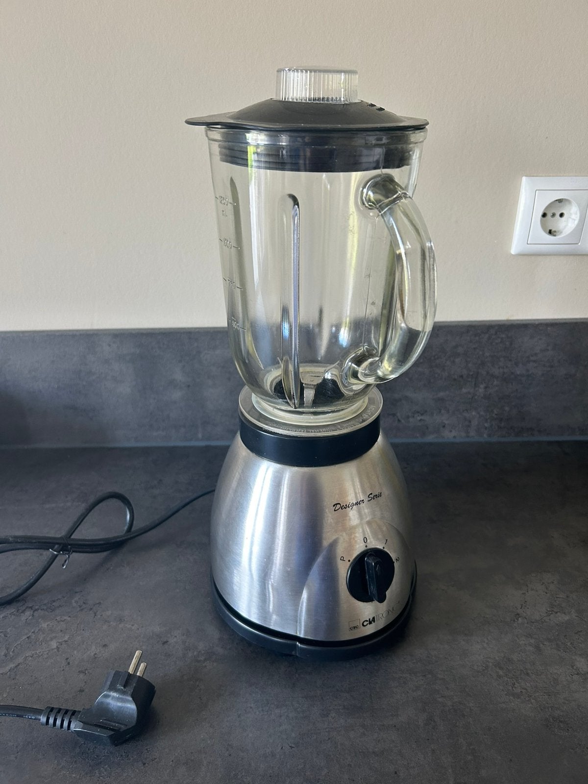 Blender keukenmixer glazen kan Clatronic designer serie, Ophalen of Verzenden, Gebruikt, Blender