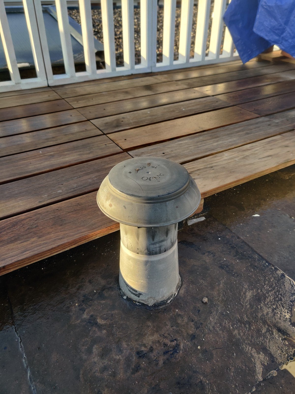 Anjo 70-80mm dakdoorvoer afdekkap, Ophalen, Gebruikt, Ventilator en Afzuiger