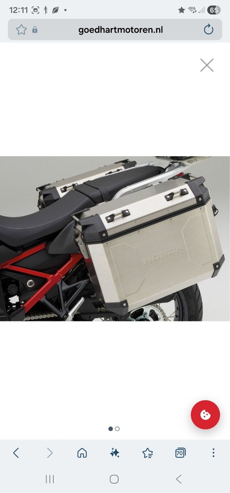 Nieuwe originele Honda aluminium kofferset, Ophalen, Nieuw