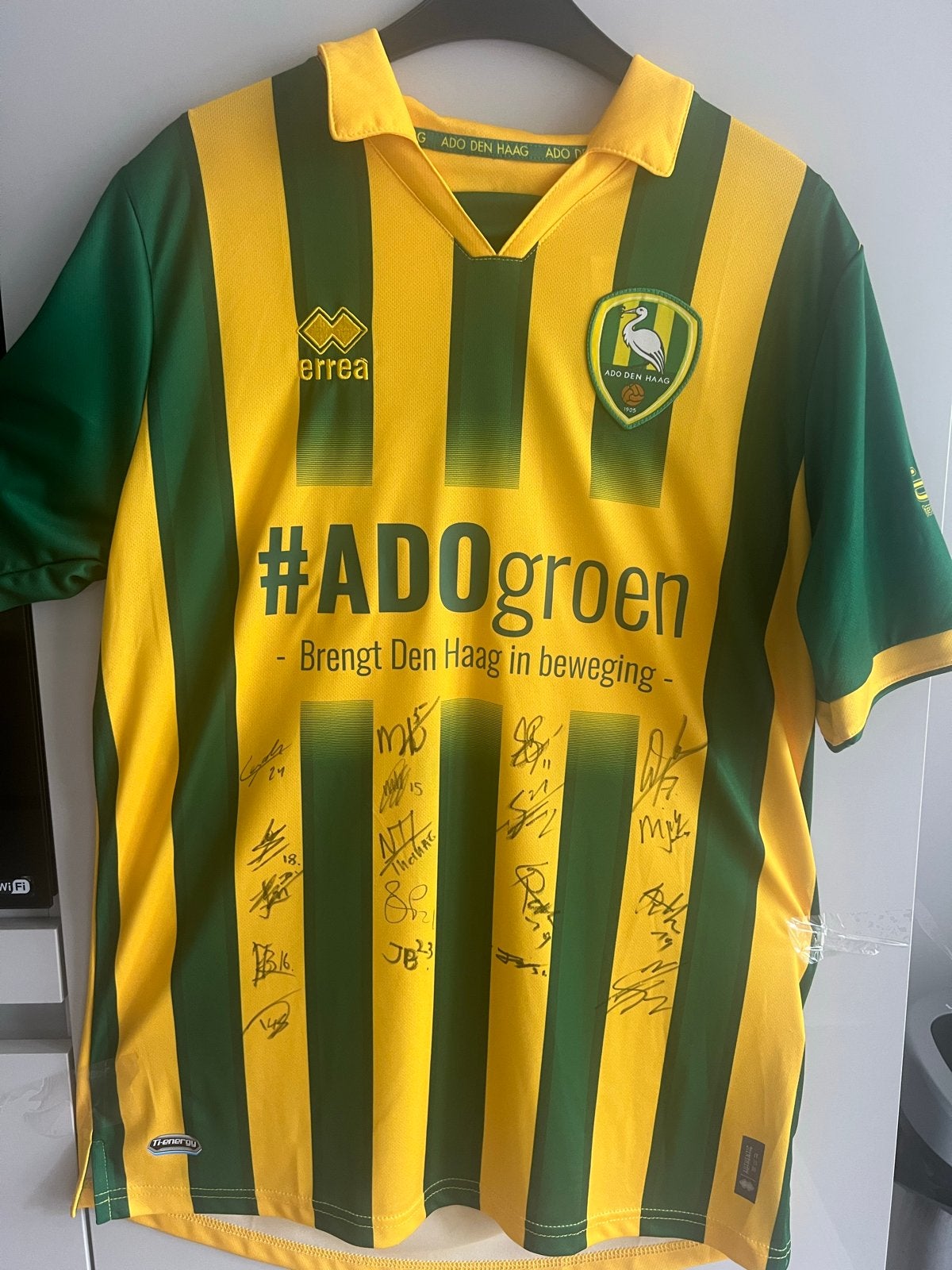 Gesigneerd ADO Den Haag Shirt - #ADOgroen, Ophalen of Verzenden, Zo goed als nieuw, Shirt