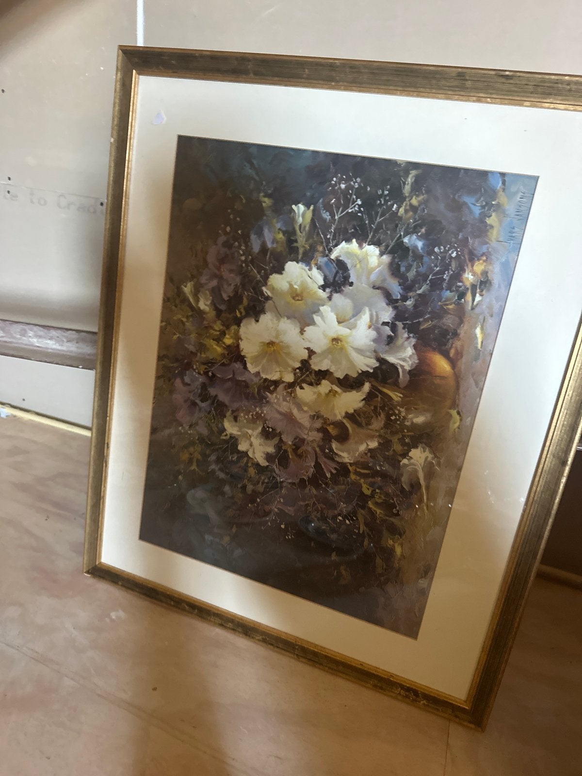 Schilderij met bloemen van Marc Van Gompel, Ophalen of Verzenden