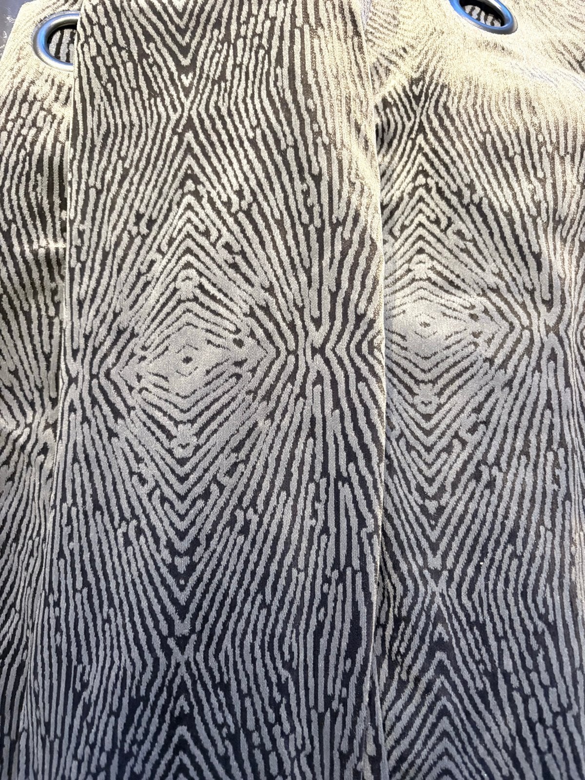 Eiffinger Velours Gordijn Antracietgrijs 270x220 cm, Huis en Inrichting, Stoffering | Gordijnen en Lamellen, Met ringen, Gebruikt