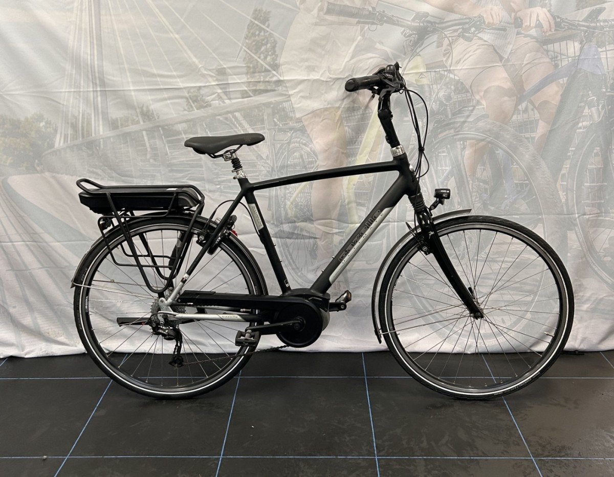 Gazelle Ultimate T9 HMB H57 Heren Black / White Grey 57cm, Ophalen, Gebruikt, -, -