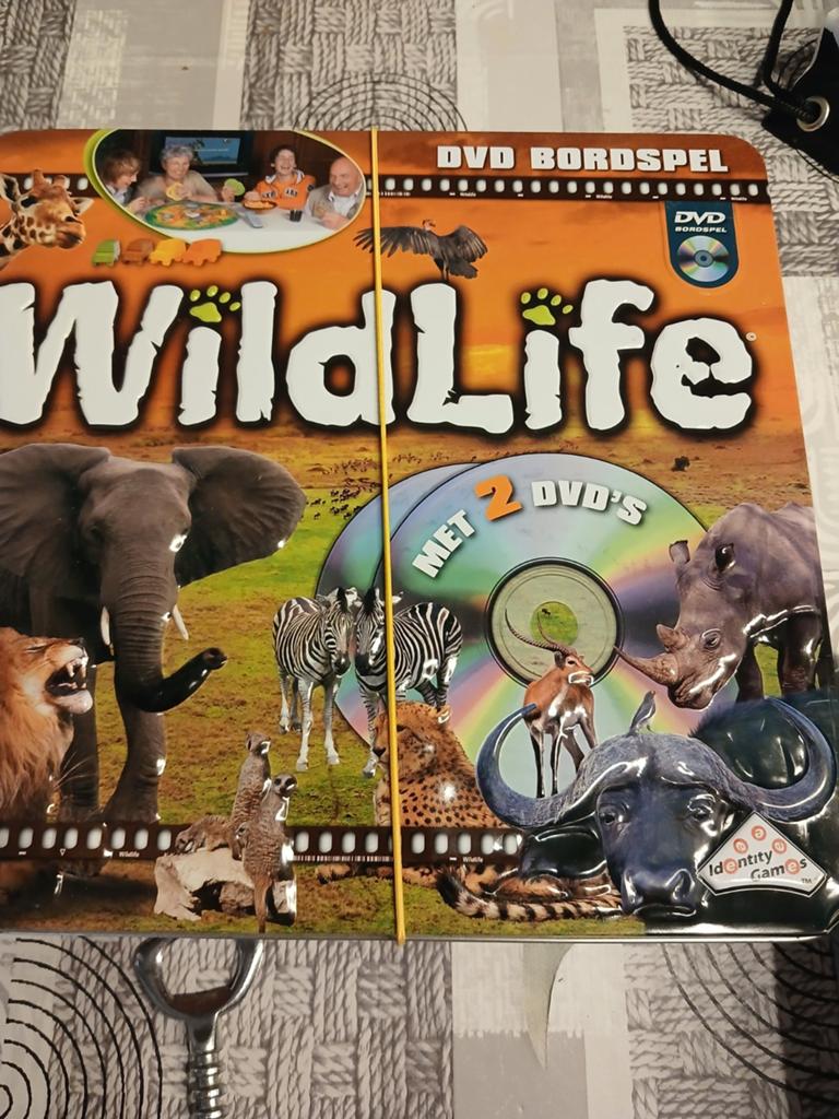 Wildlife DVD Bordspel - Compleet met 2 DVD's, Hobby en Vrije tijd, Gezelschapsspellen | Bordspellen, Vijf spelers of meer, Ophalen of Verzenden