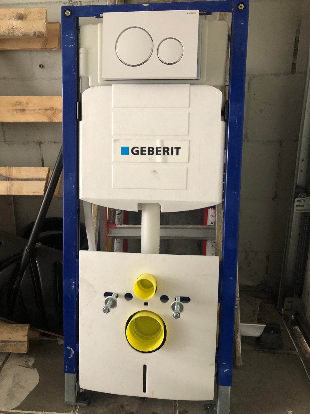 Geberit up320 inbouwreservoir + bedieningspaneel, Ophalen, Zo goed als nieuw, Toilet