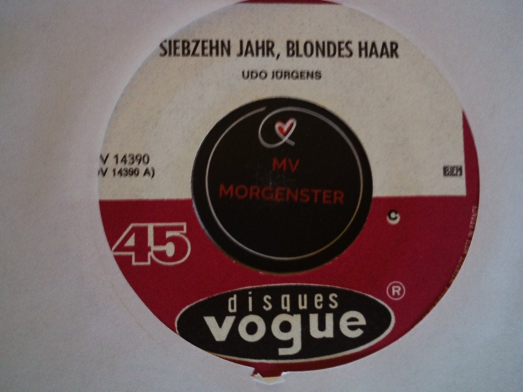 udo jürgens - siebzehn jahr, blondes haar  20jul, 7 inch, Ophalen of Verzenden, Zo goed als nieuw, Pop