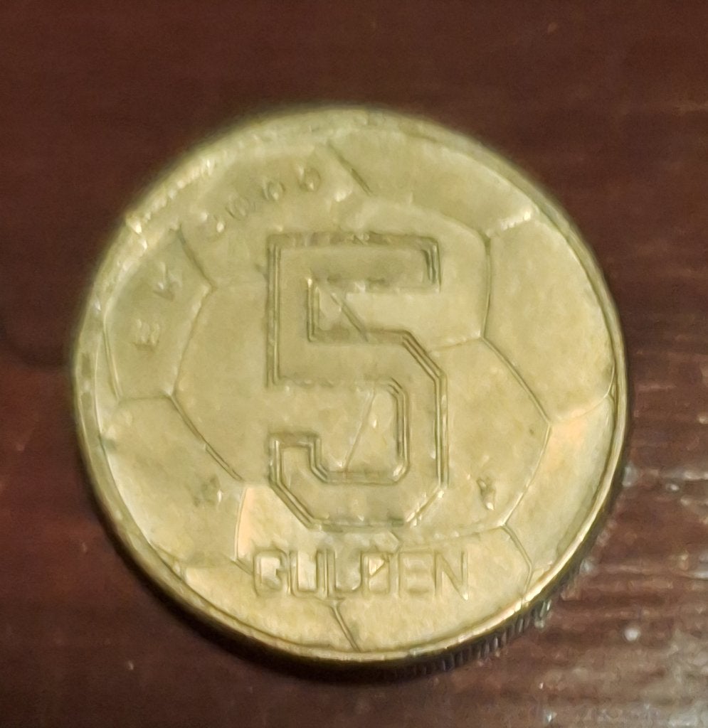 5 Gulden EK 2000, Postzegels en Munten, Ophalen of Verzenden, Koningin Beatrix, 5 gulden, Losse munt