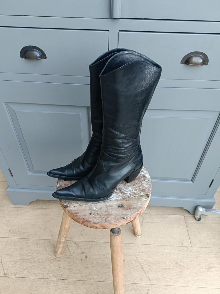 Gomma light laarzen maat 7,5 (38), Kleding | Dames, Schoenen, Ophalen of Verzenden, Zo goed als nieuw, Zwart, Hoge laarzen