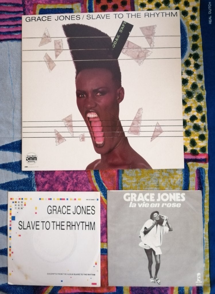 Verzameling Grace Jones elpee vinyl lp's single, LP, Gebruikt, Pop, Ophalen of Verzenden