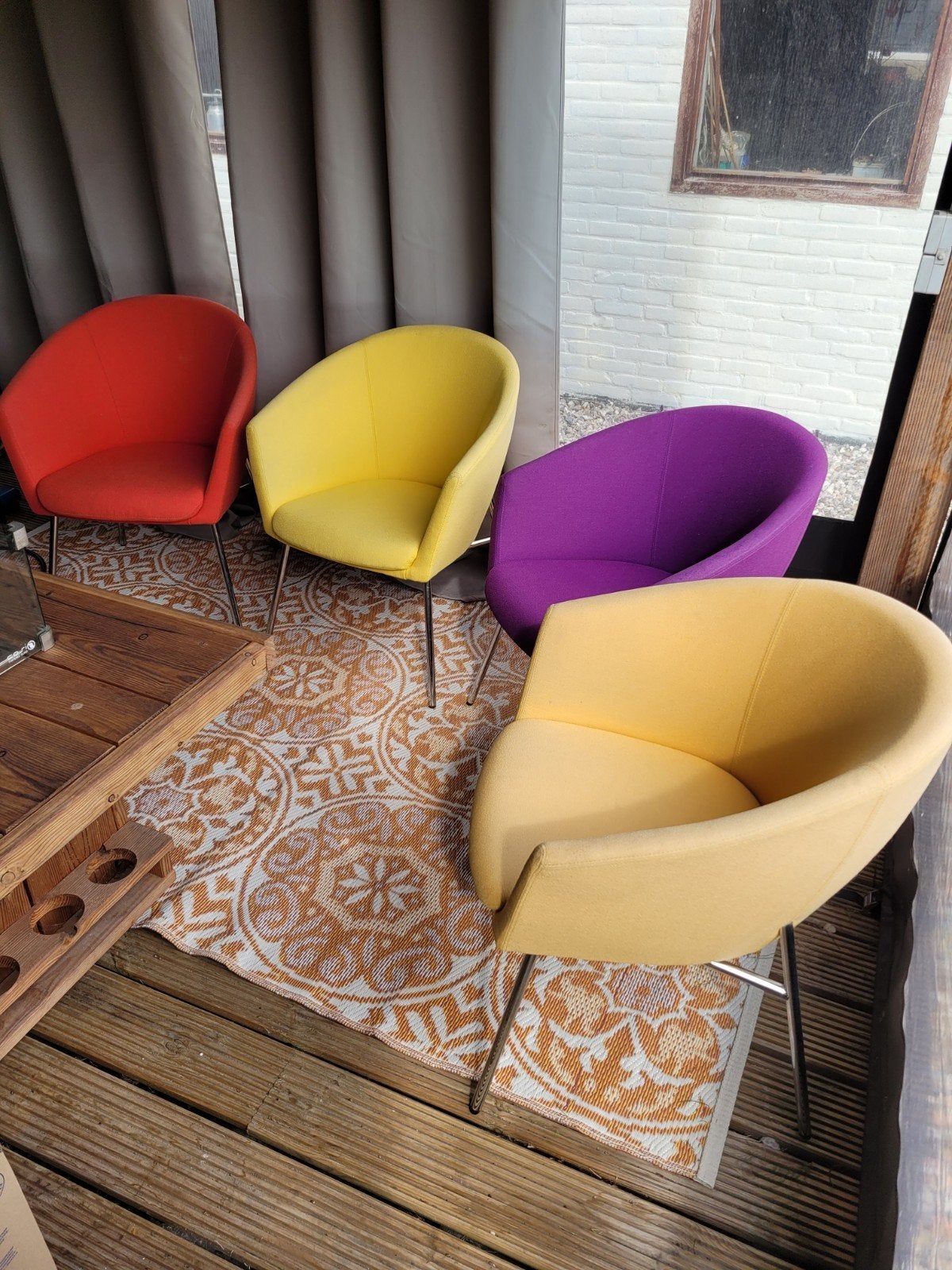 4x Design Artifort Megan stoelen, Huis en Inrichting, Zo goed als nieuw, Artifort, Ophalen, Stof