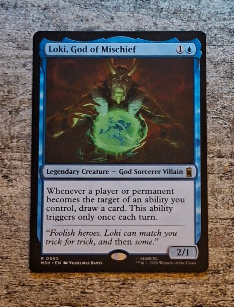 Loki, God of Mischief - Magic the Gathering, Verzenden, Zo goed als nieuw, Losse kaart