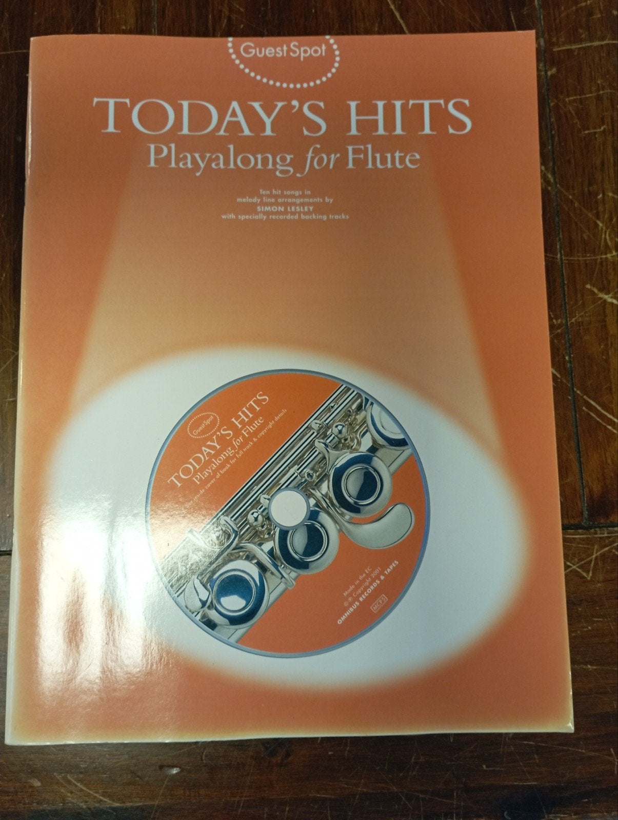 Today's Hits Playalong voor Fluit - Simon Lesley, Les of Cursus, Ophalen of Verzenden, Populair, Nieuw