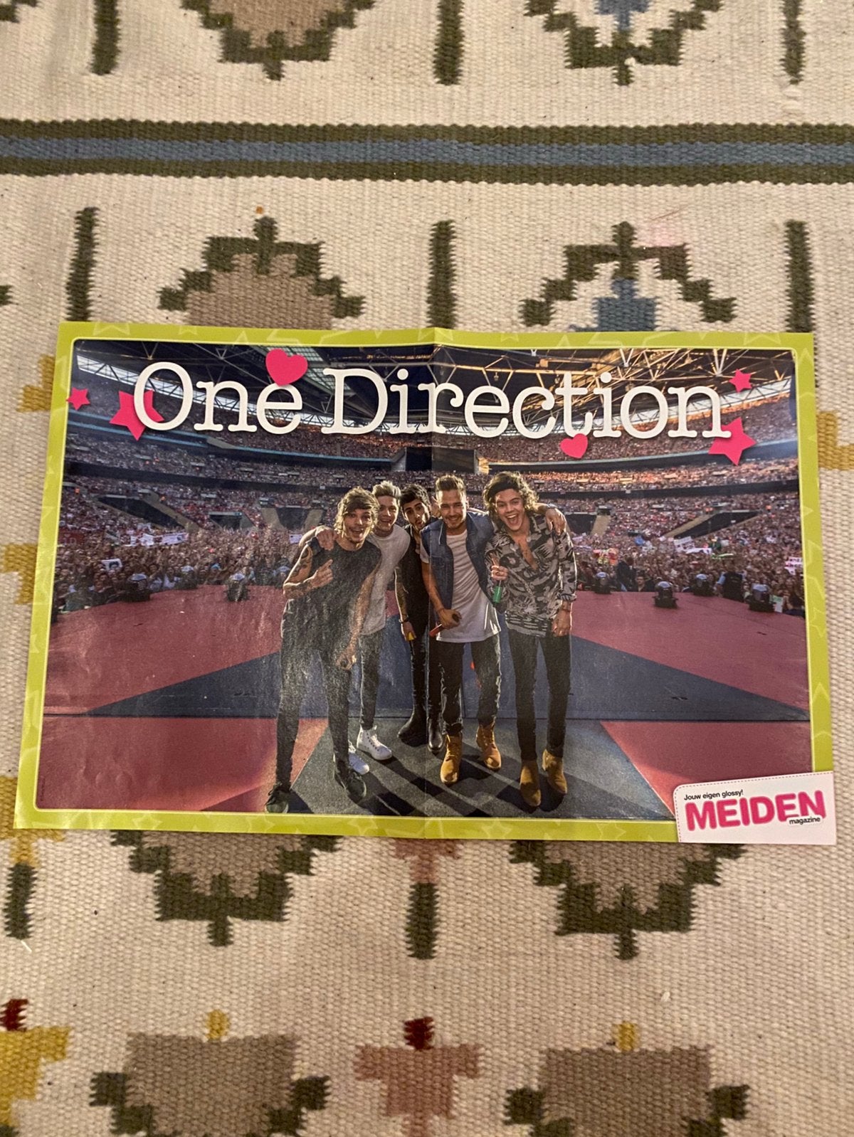 One Direction poster, Ophalen of Verzenden, Gebruikt