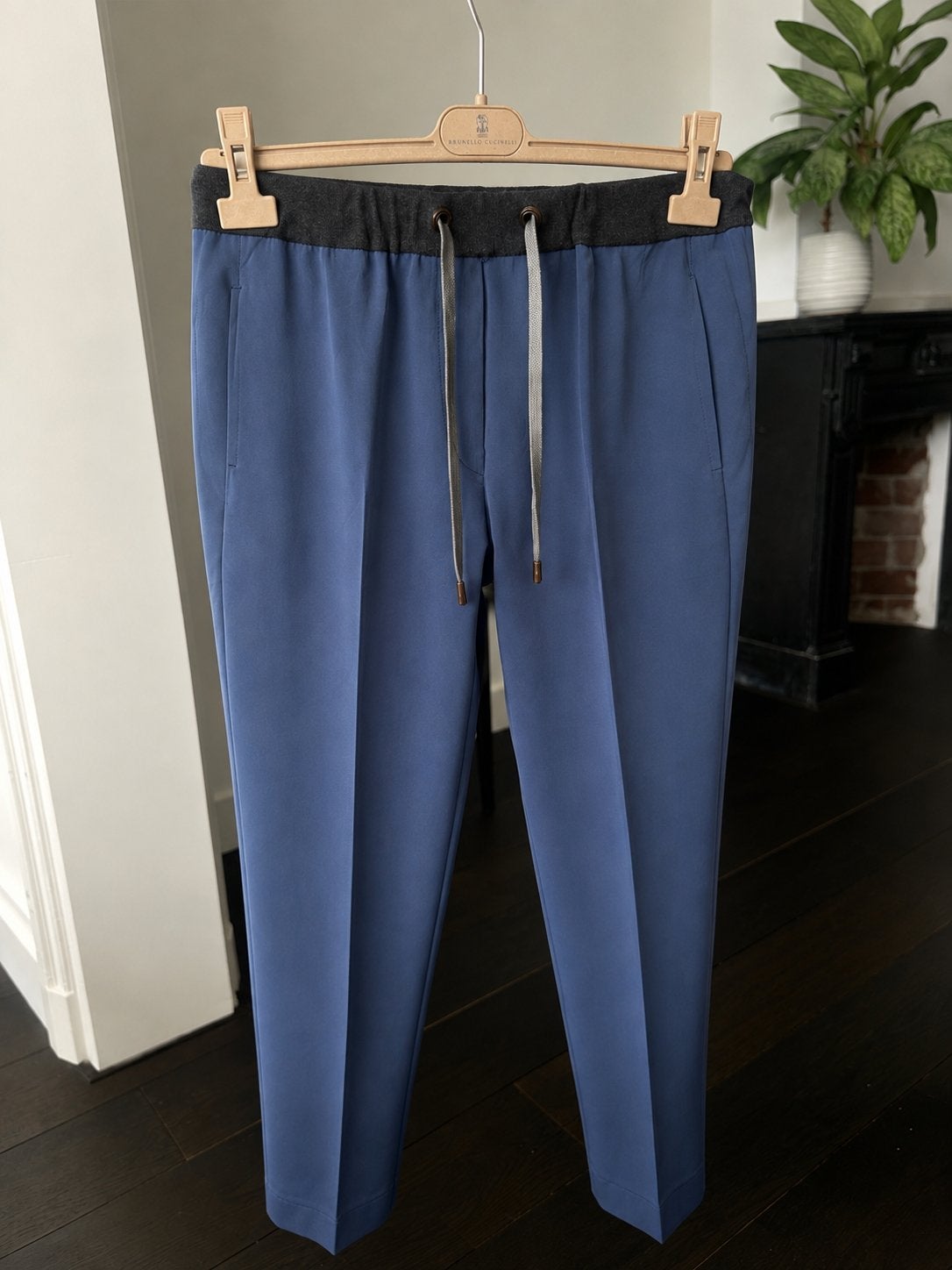 Brunello Cucinelli broek - Maat IT44, Blauw, Maat 42/44 (L), Ophalen of Verzenden, Lang