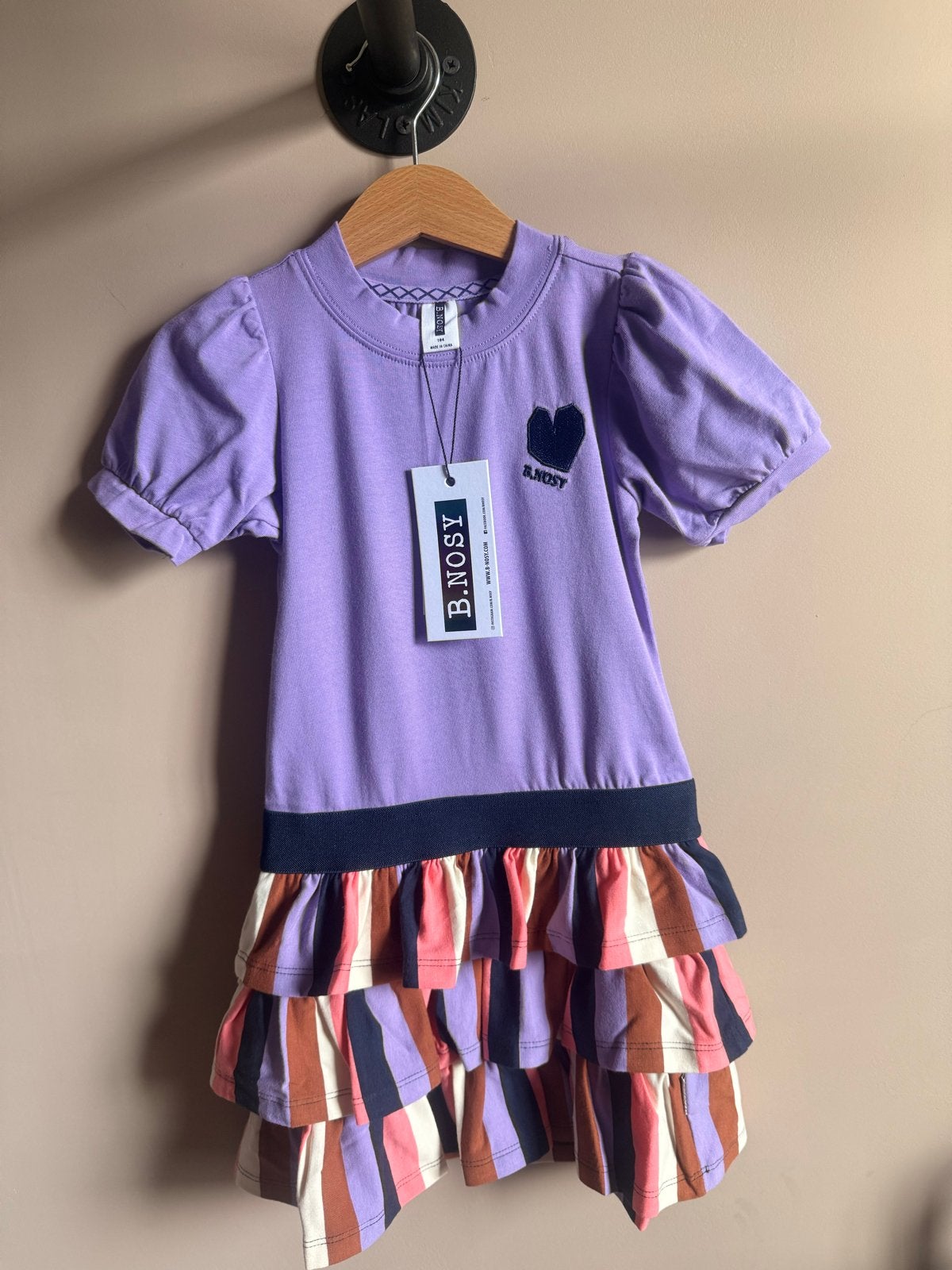 B.Nosy jurk paars maat 104 nieuw met prijskaartje, Kinderen en Baby's, Ophalen of Verzenden, Nieuw, Meisje, Jurk of Rok
