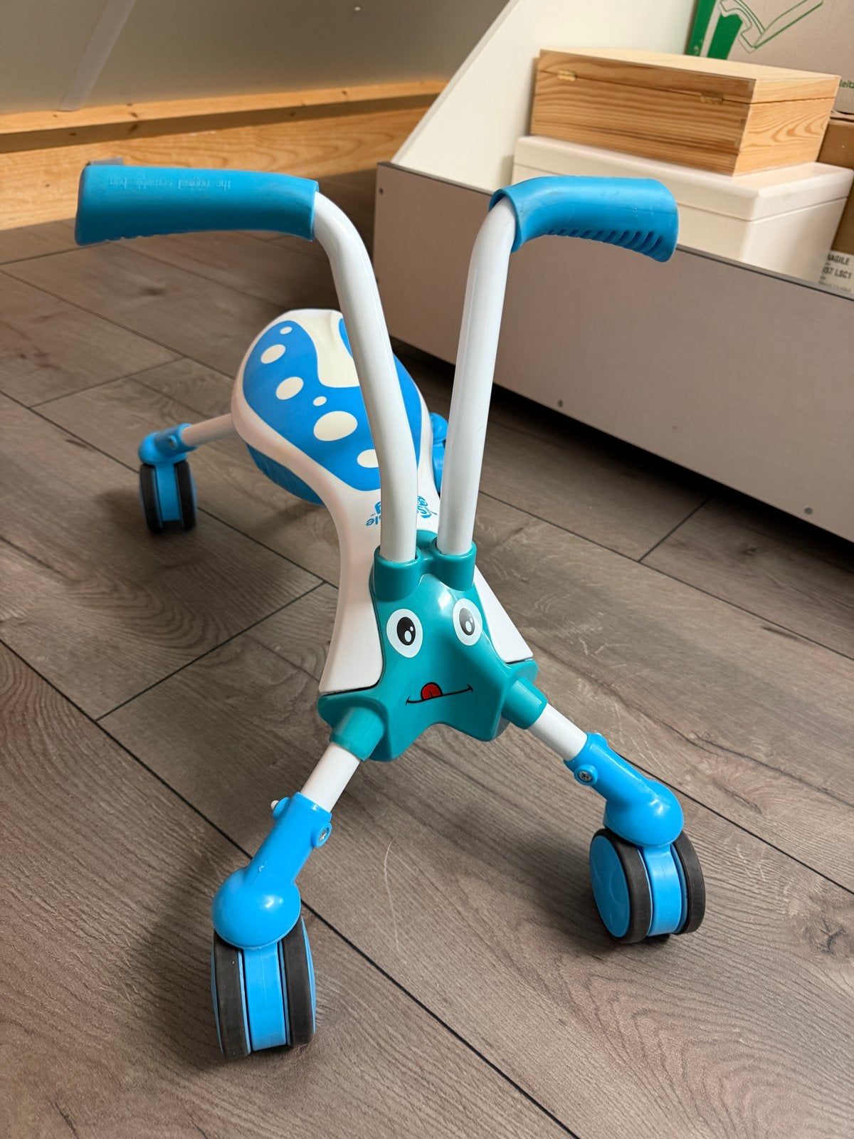 Squiggle Bug Loopvoertuig - Blauw/Wit, Ophalen, Gebruikt, Loopvoertuig