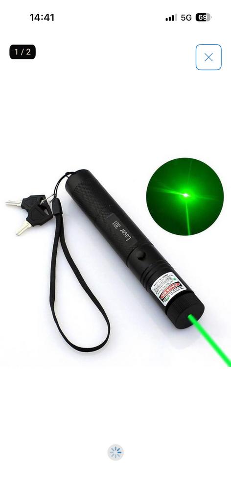 Groene laser (3stuks) nieuw, Verzenden, Nieuw, Batterij