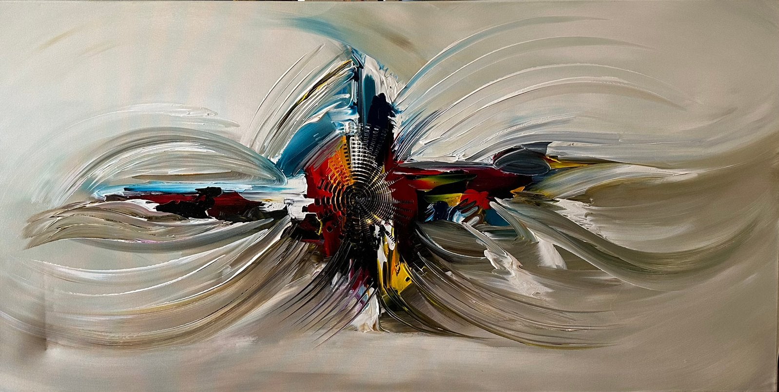 Gena G.- Abstract  “Energie “- Handgeschilderd- Uniek- XXL, Ophalen of Verzenden