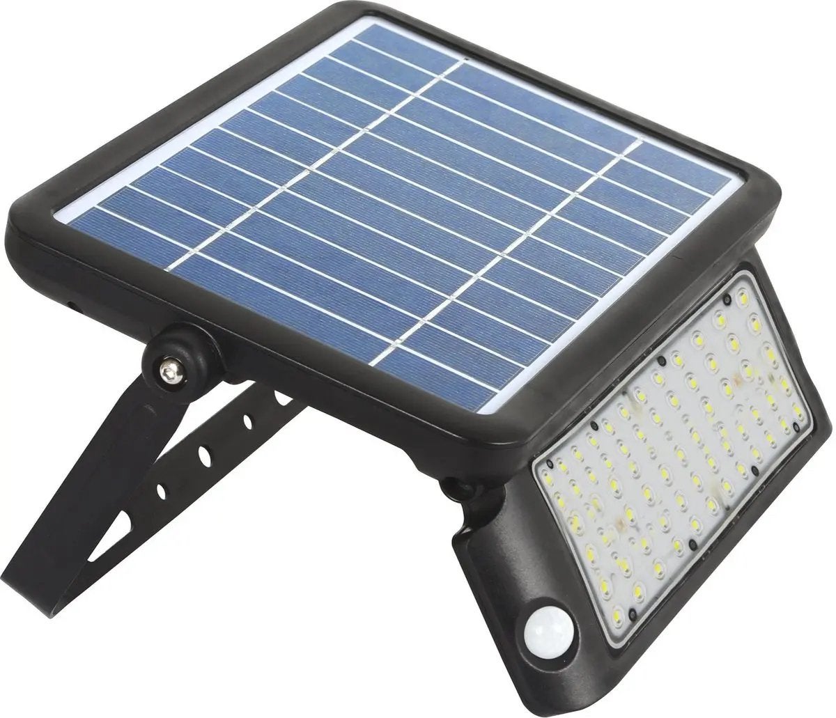 V-TAC Solar LED Floodlight met Sensor - 10W - 4000K - IP65, Zonne-energie, Minder dan 50 watt, Overige typen, V-tac