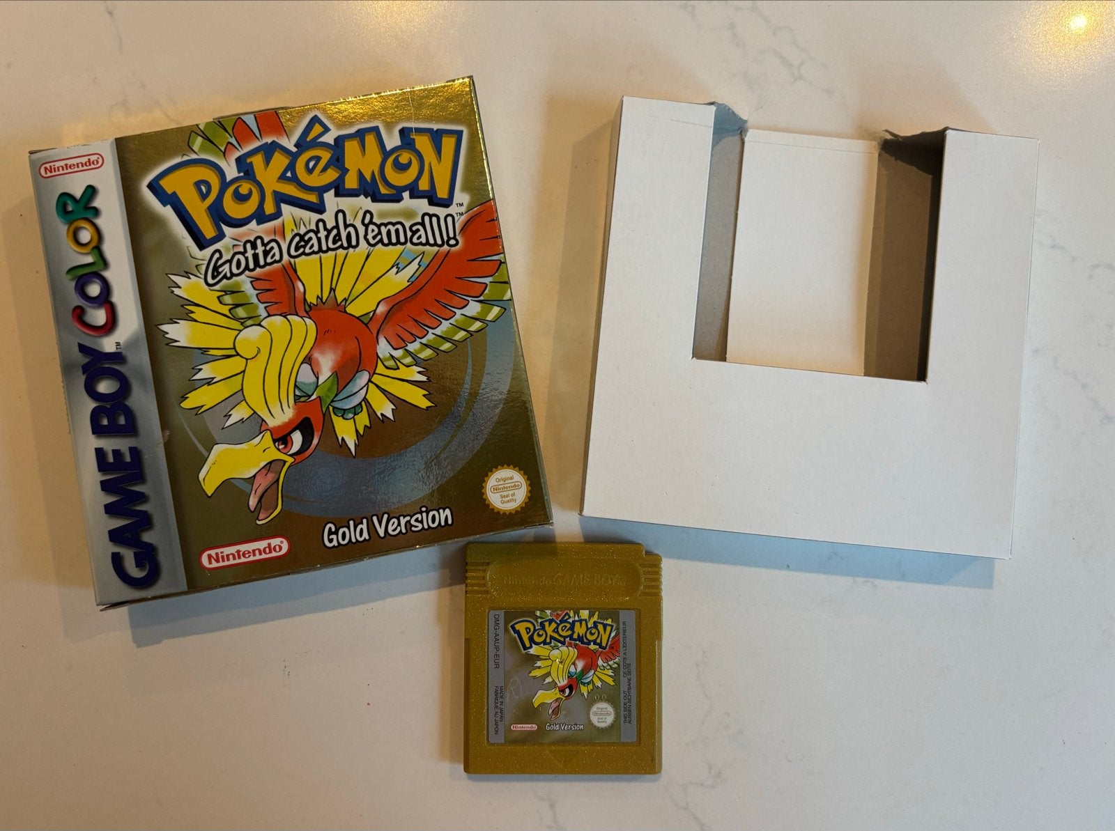 Pokémon Gold Version - Game Boy Color (Compleet in doos), Spelcomputers en Games, Games | Nintendo Game Boy, Gebruikt, 1 speler