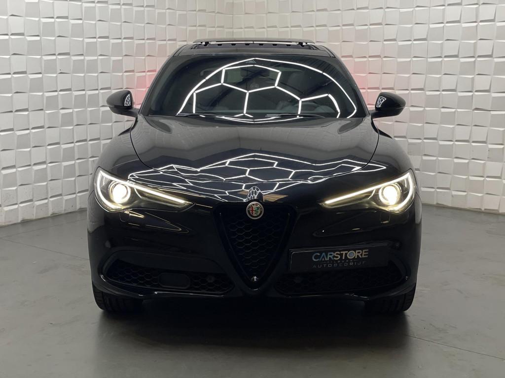 Alfa Romeo Stelvio 2.0 T AWD First Edition 280 PK Storing AC, Automaat, Zwart, 4 cilinders, Bedrijf