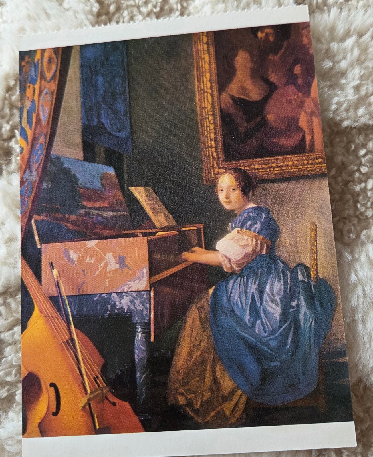 Johannes Vermeer - Jonge vrouw aan het virginaal, Verzenden, 1980 tot heden, Ongelopen, Overige thema's