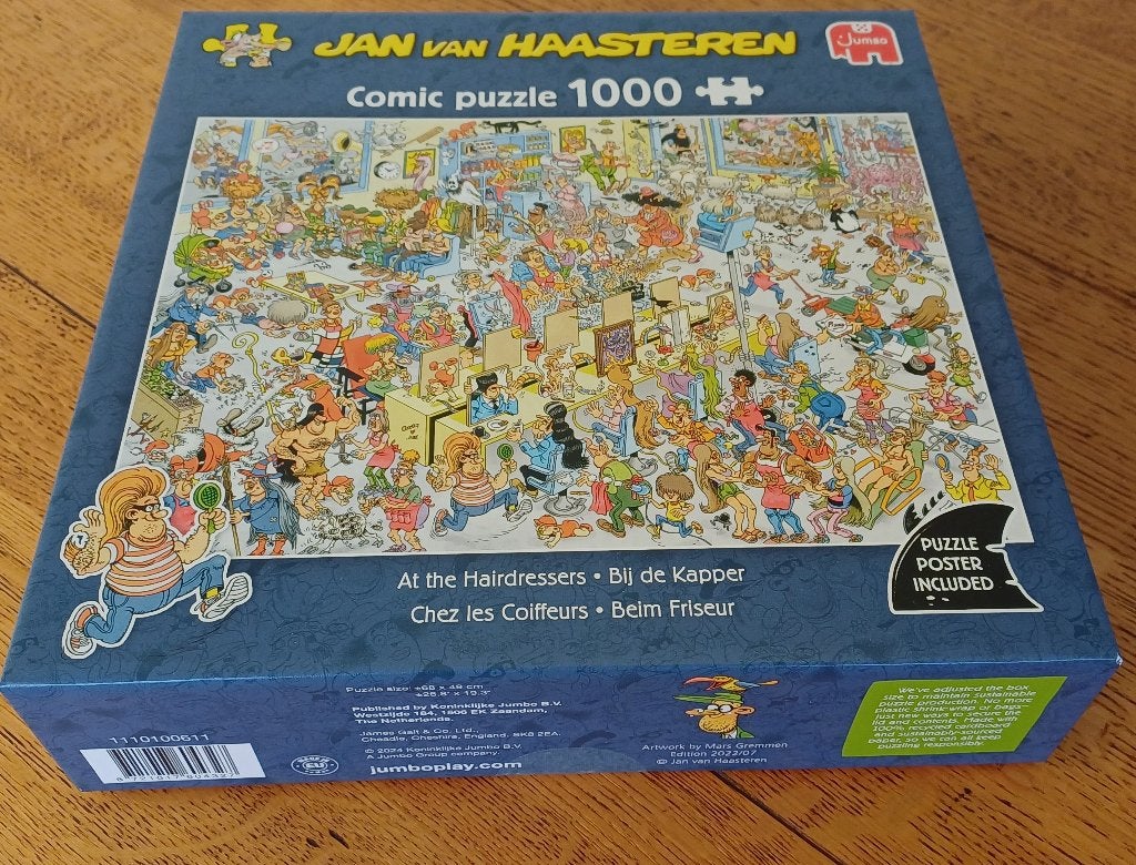 Van Haasteren puzzel/ Bij de kapper nieuw, Ophalen of Verzenden, 500 t/m 1500 stukjes, Nieuw, Legpuzzel