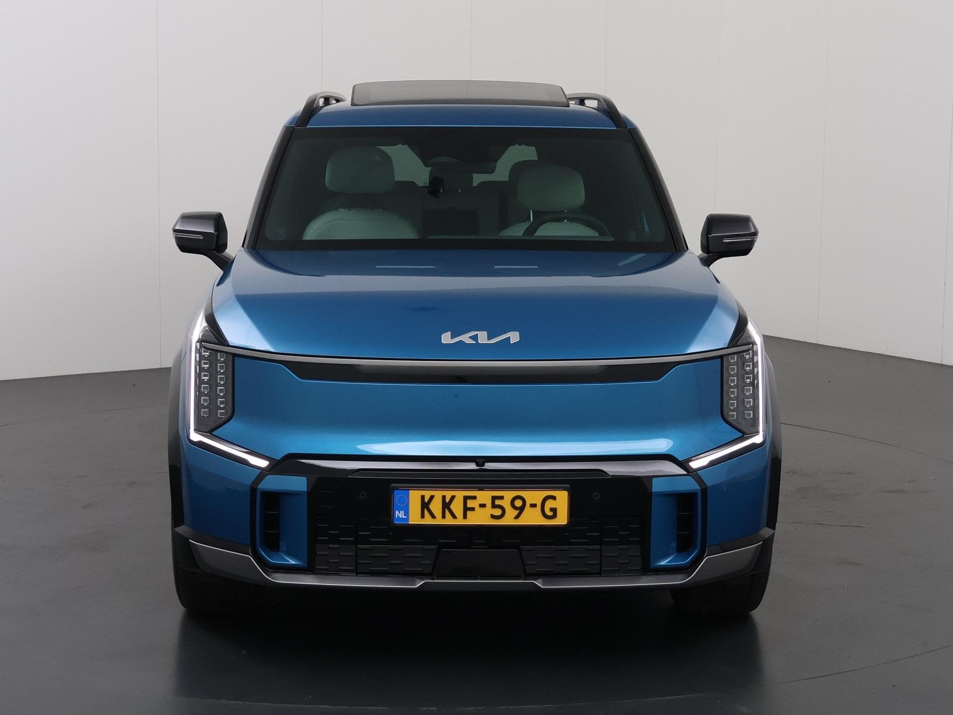 Kia EV9 GT-Line AWD 99.8 kWh | Panoramaschuifdak | LED-matri, Auto's, Automaat, Blauw, Vierwielaandrijving, 505 km