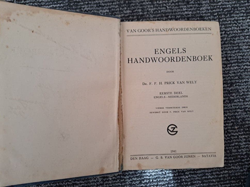 Engels woordenboek uit de oorlogsjaren, Boeken, Woordenboeken, Gelezen, Overige uitgevers, Ophalen of Verzenden, Engels